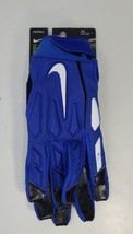NEW! Nike NFL D-Tack 6.0 Lineman Football Gloves Blue CK2926-417 Men&#39;s S... - $37.12