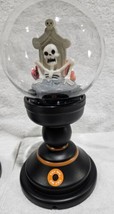 Animated Skeleton Snowglobe Halloween Decorative Prop - Hyde &amp; EEK! Boutique New - £19.95 GBP