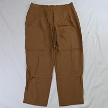 Chico&#39;s 1.5 / 10 Brown Sueded Skimmer Slim Ankle Dress Pants - $19.10