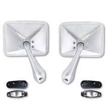 70-72 Chevy Truck Rectangle Chrome Outside Rear View RH &amp; LH Door Mirror... - £74.34 GBP