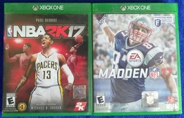 NBA 2K17 &amp; Madden 17 Xbox One 2 game lot - £7.75 GBP