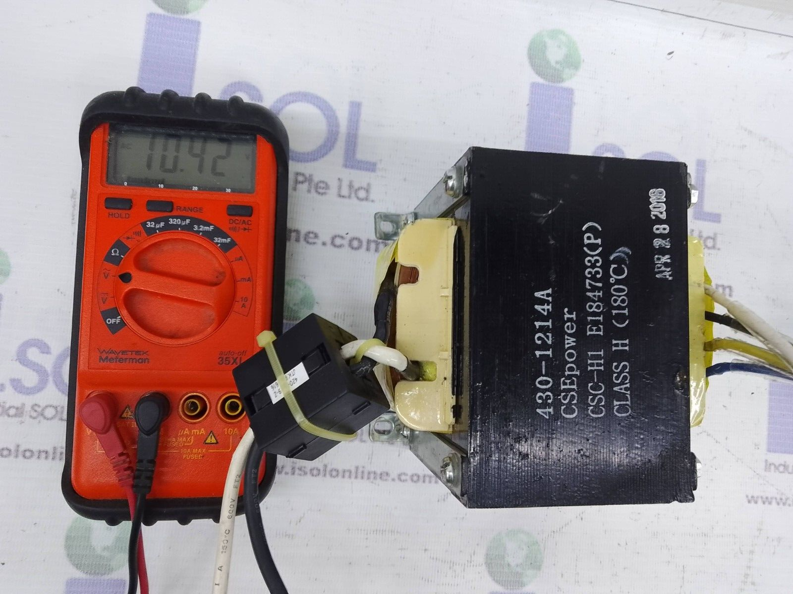  430-1214A CSEpower Transformer CSC-H1 E184733(P) Class H 180 C  - $84.79