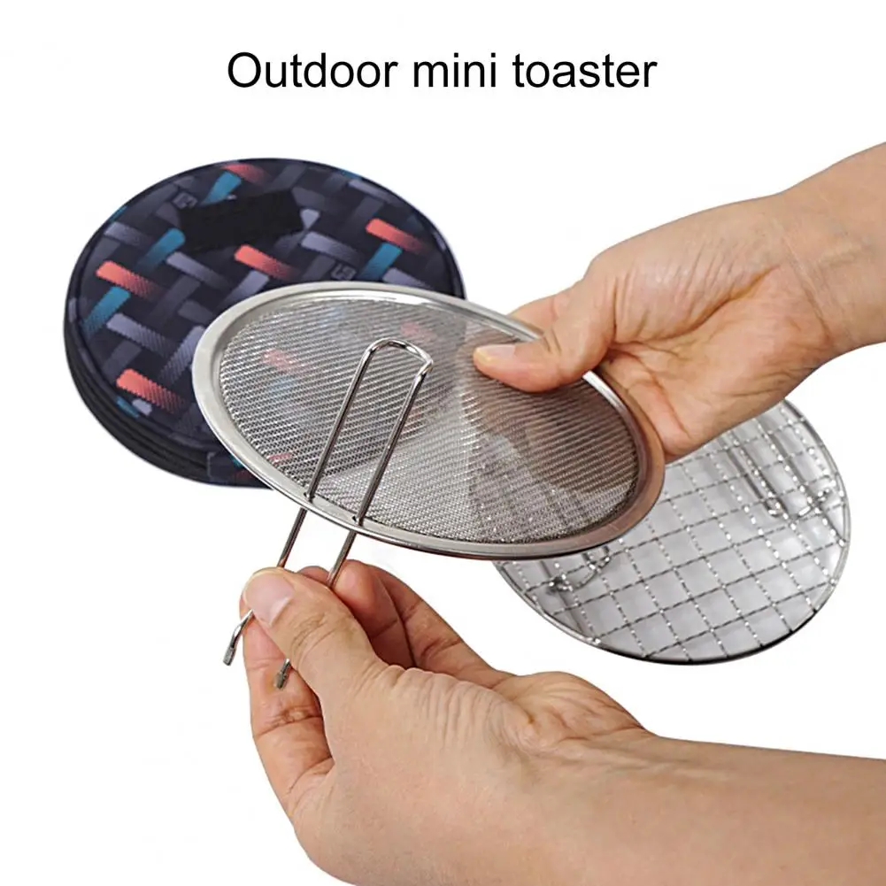 Outdoor Mini Roaster Foldable Portable Stainless Steel Multifunctional Bbq Mesh - £16.01 GBP