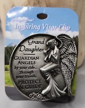 AngelStar Granddaughter Guardian Angel Visor Clip Pewter Accent 2-1/2-Inch - £9.92 GBP