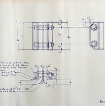 1950 Railroad Bangor Aroostook Gage Plate Insulation Blueprint H24 DWDD14 - $1,552.50 MXN