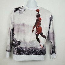 Michael Jordan Graphic Long Sleeve Sweatshirt Size M Sunny Lin 1987 Inc - £29.07 GBP