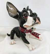 Little Paws Boston Terrier Tarquin Dog Figurine Sculpted Pet 350-LP-TAR Adorable image 6