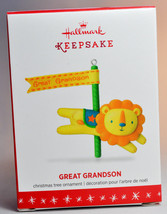 Hallmark: Great Grandson - Carousel Lion  - 2016 Keepsake Ornament - £12.57 GBP