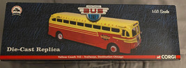 Corgi 1:50 Scale Diecast Trailways Bus Replica Yellow Coach 743 New In Box - £47.44 GBP