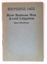 Little Blue Book 1422, How Business Men Avoid Litigation, Print c.1929 - £10.79 GBP