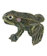 Cloisonne Frog Trinket FIgurine For Dresser Vanity Miniature Mini Vintag... - £17.03 GBP