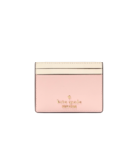 New Kate Spade Madison Small Slim Card Holder Rose Smoke Multi - $37.11