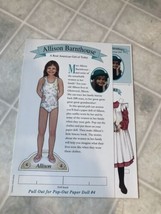 American Girl of Today Magazine Paper Doll Clothes Allison Barnthouse W/book - £16.42 GBP