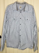 Moon Shine Shirt by Brad Paisley Western Shirt Light Blue Mens XL Pearl ... - £15.24 GBP