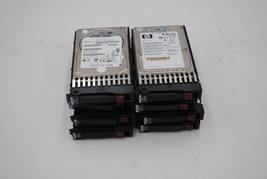 Lot of 8 HP 300GB DP 10K SAS 2.5&quot; HDD with Caddy - $121.51