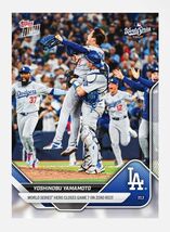 Yoshinobu Yamamoto 2025 MLB WORLD SERIES Topps NOW® - Card 925 LA Dodger... - $16.12