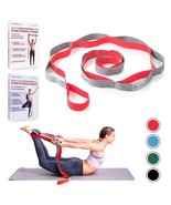 Sport2People Yoga Strap for Stretching Rehabilitation - Rehab Stretch Band - Red - £10.91 GBP
