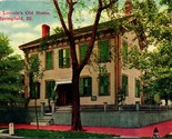 Vtg Postcard 1911 Abraham Lincoln&#39;s Home Springfield, Illinois - $5.89