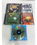 5 Lot PS1 Playstation 1 Games Bowling Madden Golf Reel Fishing Grudge Wa... - £18.83 GBP