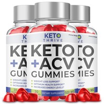 Keto Thrive Keto ACV Gummies, Keto Thrive Max Strength with ACV (3 pack) - $46.28