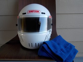 Simpson shark helmet  Snell 95  bell arai shoei SIZE 7 1/4 58cm DRAG RACING F1 . - £315.05 GBP