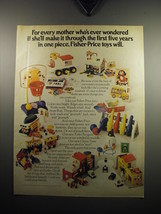 1973 Fisher-Price Toys Ad - For every mother who&#39;s ever wondered - £14.78 GBP