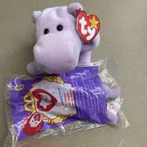 Ty Beanie Babies and Teenie Beanie Happy Hippo Purple Beanbag Plush Lot ... - £7.43 GBP