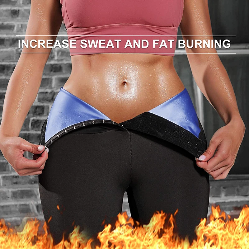 Tights long slimming pants weight loss thermo sweat sauna neoprene workout body shapers thumb200
