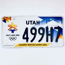 2002 United States Utah Olympic Winter Games Passenger License Plate 499H7 - £20.15 GBP