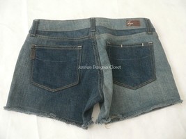 New PAIGE Premium Denim cutoff blue jean shorts 28 Silver Lake two-tone ... - £55.03 GBP