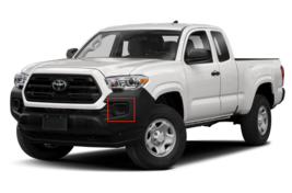 FIT TOYOTA TACOMA 2016-2020 LEFT DRIVE FOG LIGHT BUMPER PLASTIC COVER BLACK - £16.34 GBP