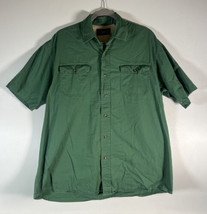 Wrangler Premium Quality Real Comfortable Short Sleeve Button Down Shirt Sz Larg - $13.85