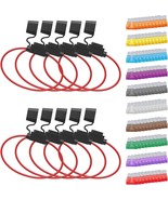 10Pack 14AWG Inline Fuse Holder 12V ATO ATC Waterproof in Line Fuse Hold... - $39.71