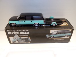 Harley Davidson 1:25 Scale Chevrolet Suburban, Trailer &amp; Heritage Softai... - $62.99