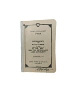 Union Switch &amp; Signal Co Instruction Pamphlet Manual U-5026 Railroad Sig... - $24.95