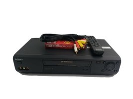 Sony SLV-N77 VHS VCR Hi-Fi Stereo Video Cassette Recorder w Remote Tested Works  - £94.70 GBP
