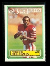 Vintage 1983 Topps Football Card #172 Freddie Solomon San Francisco 49ers - £3.88 GBP