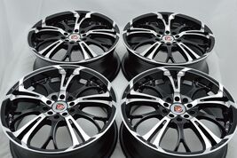 New DDR R25 17x7 5x100/114.3 40mm Black Polished Face 17" Wheels Rims (S... - $739.00