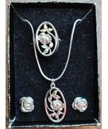 Vintage Avon Necklace, Earrings, and Ring Set.  Excellent condition.   - $40.00