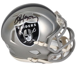 Bo Jackson Autographed Los Angeles Raiders Mini Flash Speed Helmet Beckett - £168.17 GBP