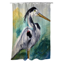Betsy Drake Betsy&#39;s Blue Heron Shower Curtain - £76.03 GBP