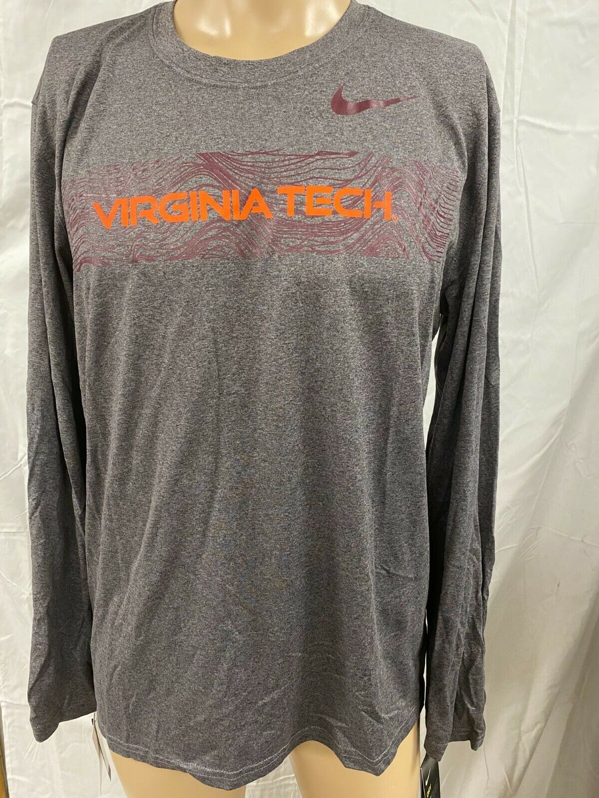 Primary image for NIKE VIRGINIA TECH MEN'S LONG SLEEVE SHIRT ASST SIZES NEW 943140 071