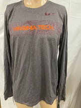Nike Virginia Tech Men&#39;s Long Sleeve Shirt Asst Sizes New 943140 071 - $19.99
