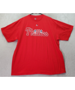 MLB Philadelphia Phillies Majestic T Shirt Baseball Men 2XL Red Hoskin C... - £12.32 GBP