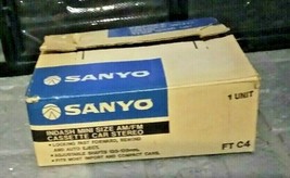 New / Vintage Sanyo Car Radio Ft-c4 Indash  AM/FM Cassette Car stereo - £214.08 GBP