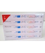 Memorex Video Recording Tapes 5 Pack T-120 Minute RV VHS Sealed Pack Bra... - £7.79 GBP