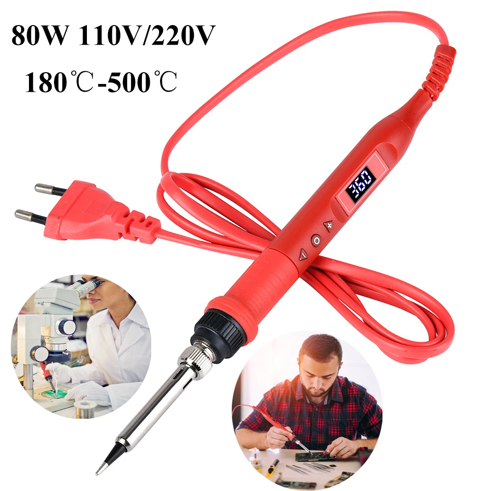 80W Soldering  Digital LCD Solder  Adjustable Temperature Controlled and Fast He - £175.13 GBP