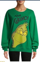 Dr. Seuss The Grinch Womens Juniors Holiday Sweatshirt  Green XS\M\XL\3XL - £26.74 GBP+