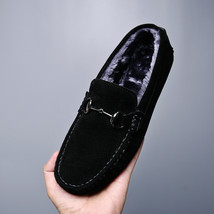 New Loafer for Men Suede Men&#39;s Shoes Casual Flats Mens Loafers Plus Size 37-47 M - £42.37 GBP