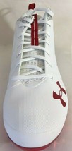 NIB Under Armour UA Nitro Mid Charged MC Cleats Spikes Mens White 3021727-117 - £33.30 GBP